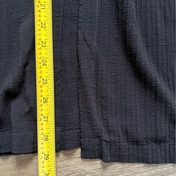 Eileen Fisher One Button Cardigan Open Blouse Black Long Sleeves Women's size S - Picture 8 of 8